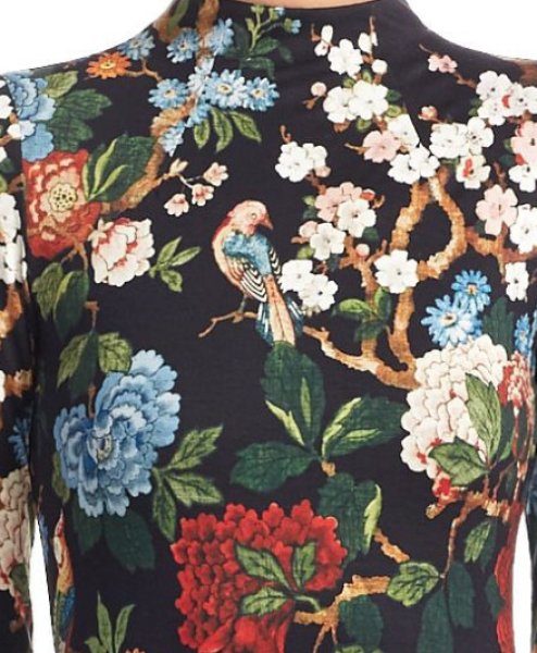 画像2: 【ドラマ使用】Alice + Olivia アリスアンドオリビア  Delora Fitted Mockneck Dress (2)