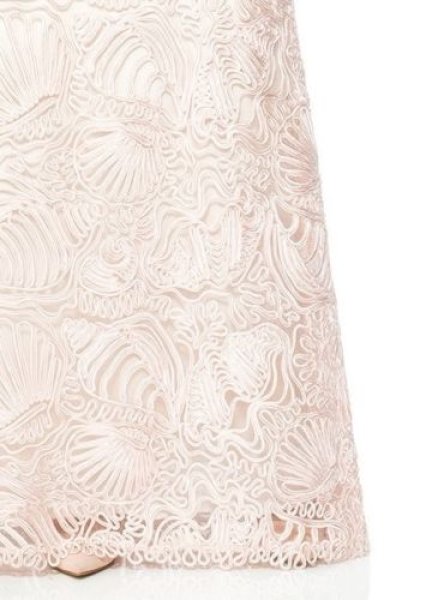 画像3: Tadashi Shoji タダシショージ Passementerie Seashell Embroidered Tulle Gown ピンク系 (3)