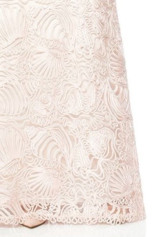 画像3: Tadashi Shoji　タダシショージ　Passementerie Seashell Embroidered Tulle Gown　ピンク系 (3)