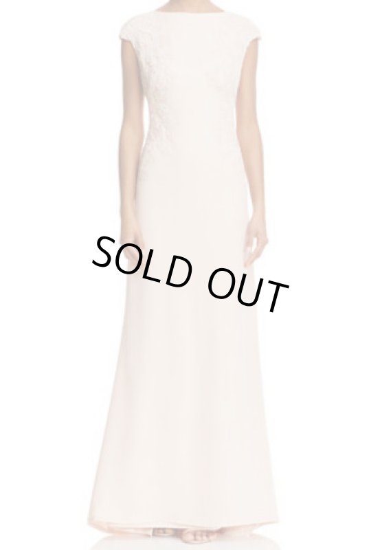 画像1: Tadashi Shoji パーティードレス 　Lace-Detail Gown 　ピンク系 (1)