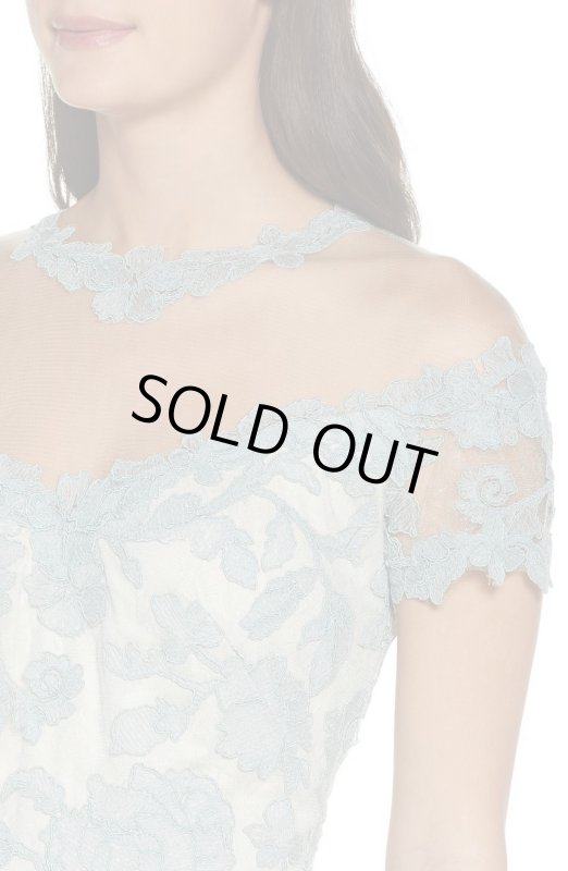 画像3: 【白石麻衣さん着用】Tadashi Shoji  タダシショージ  Illusion Lace Sheath Dress ブルー系 (3)