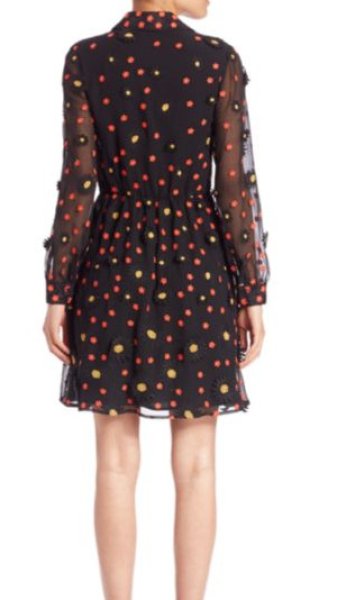 画像2: 【ヴァンサンカン掲載】Alice + Olivia アリスアンドオリビア  Enid Embroidered Shirt Dress (2)