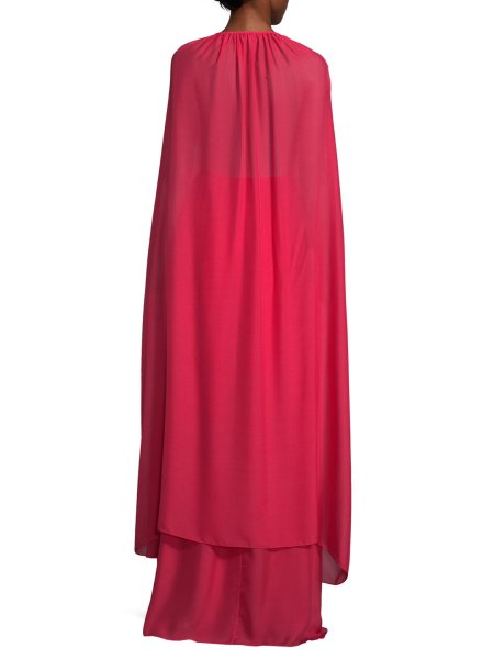 画像3: Rachel Zoe レイチェルゾー Henrietta ケープバックロングドレス  07262 (3)