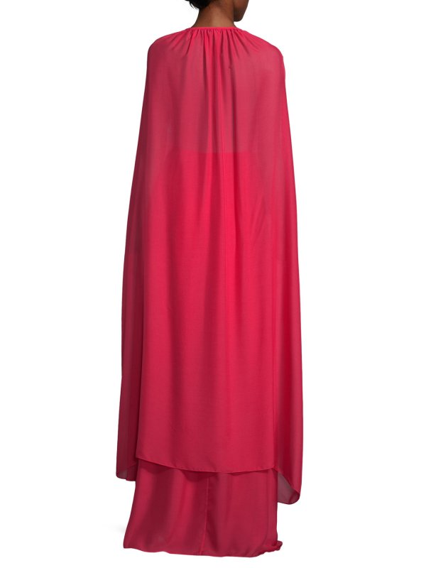 画像3: Rachel Zoe レイチェルゾー　Henrietta ケープバックロングドレス  07262 (3)