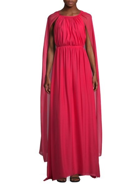 画像2: Rachel Zoe レイチェルゾー Henrietta ケープバックロングドレス  07262 (2)