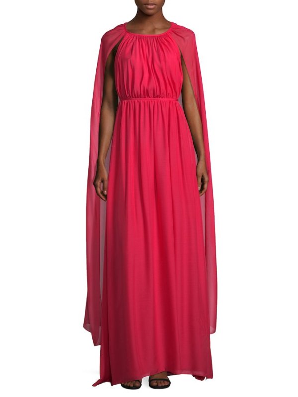 画像2: Rachel Zoe レイチェルゾー　Henrietta ケープバックロングドレス  07262 (2)