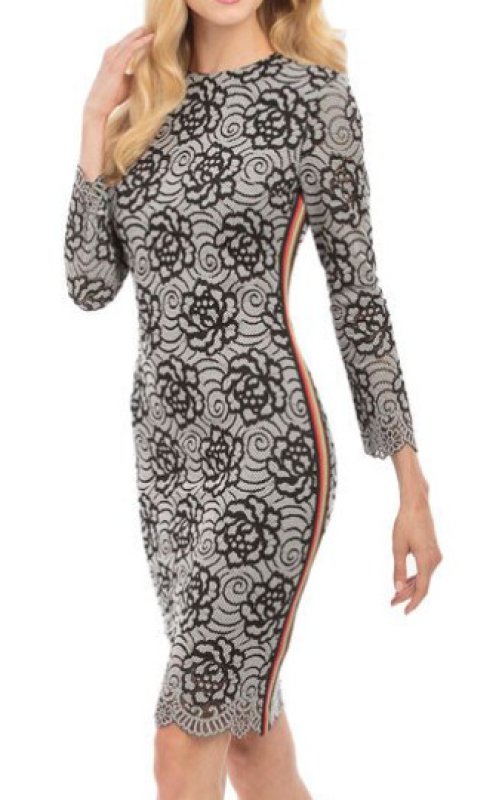 画像3: 【Kathie Lee Gifford愛用】Nicole Miller ニコルミラー　 Lace Two-Tone Dress (3)