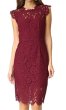 画像1: 【Hoda Kotb着用】Rachel Zoe   Suzette Fitted Dress 　Maroon  (1)