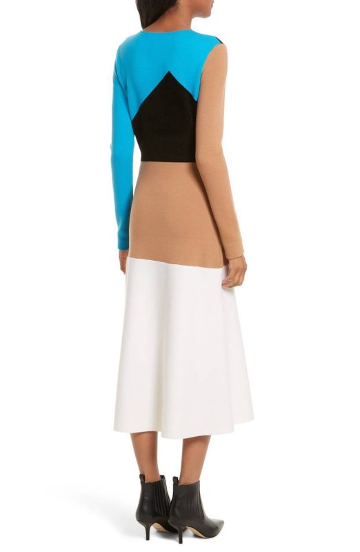 画像2: 【セレブ多数愛用】Diane von Furstenberg ダイアンフォンファステンバーグ　カラーブロックニットドレス  10135 (2)