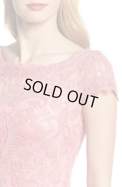 画像3: Tadashi Shoji     Lace Column Gown  ピンク系 (3)