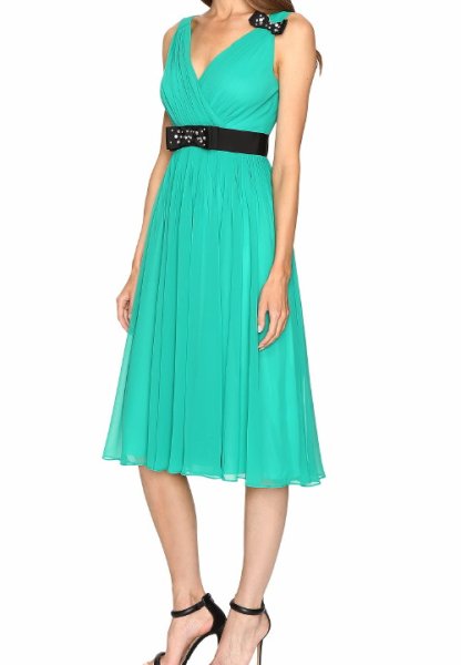 画像5: KATE SPADE New York ケイトスペード  リボン付きグリーンドレス (5)