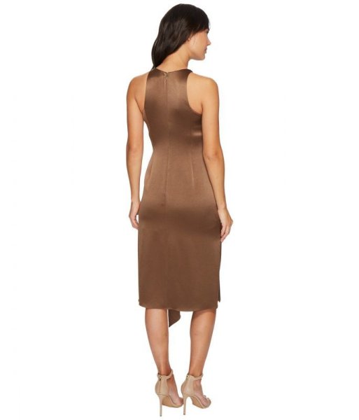 画像3: 【ドラマ使用】Halston Heritage Draped Front Satin Dress (3)