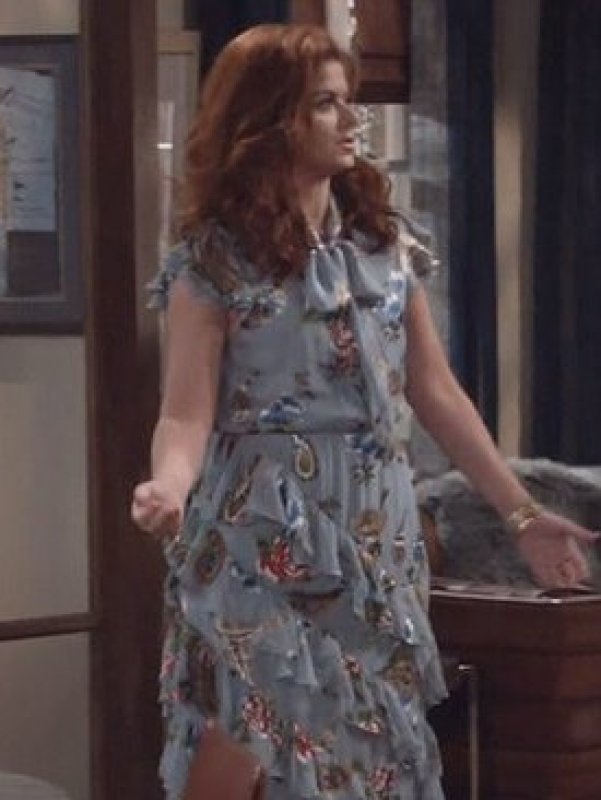 画像3: 【パリスヒルトン、サラオレイン愛用、ドラマ使用】Alice + Olivia アリスアンドオリビア　Lessie 花柄シフォンマキシドレス (3)