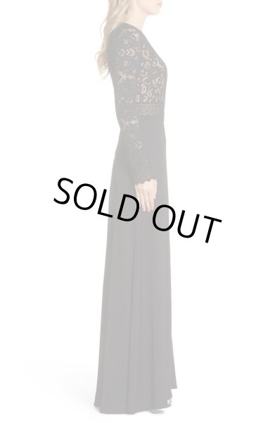 画像3: Tadashi Shoji  タダシショージ Lace & Crepe Gown ブラック (3)