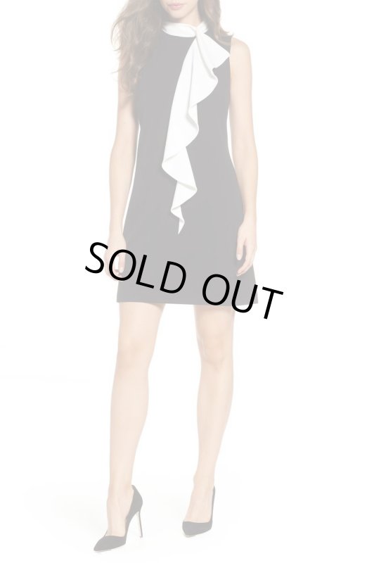 画像1: 【Kathie Lee Gifford愛用】Adrianna Papell アドリアナパペル　ラッフルカラーシフトドレス (1)