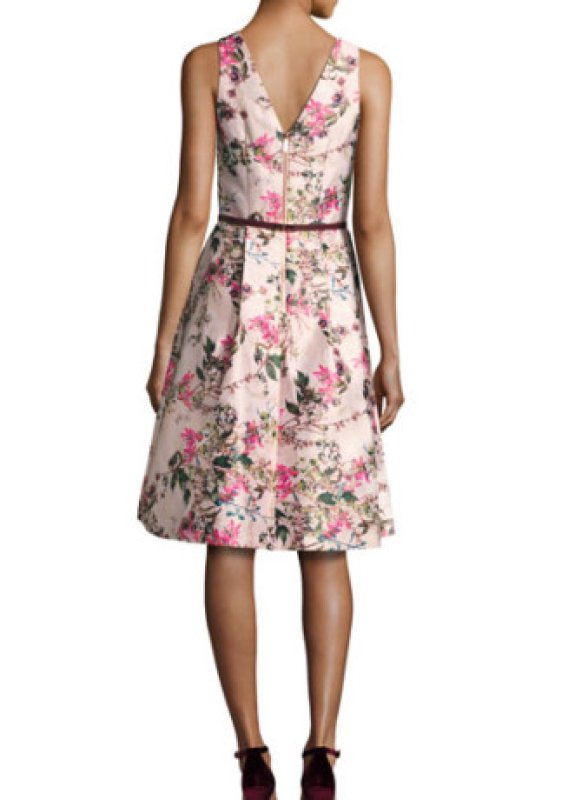 画像2: 【ドラマ使用】Ted Baker テッドベイカー　  Clarbel花柄ドレス (2)