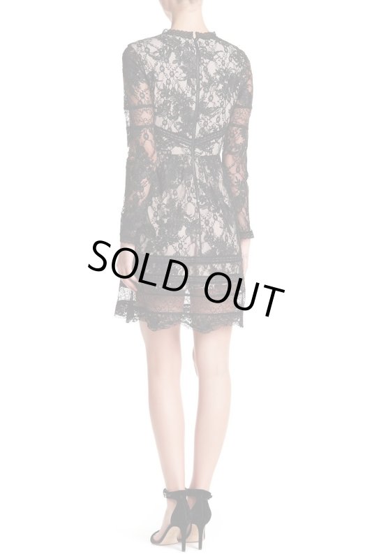 画像2: Alice + Olivia アリスアンドオリビア　 Janae corded lace mini dress  (2)