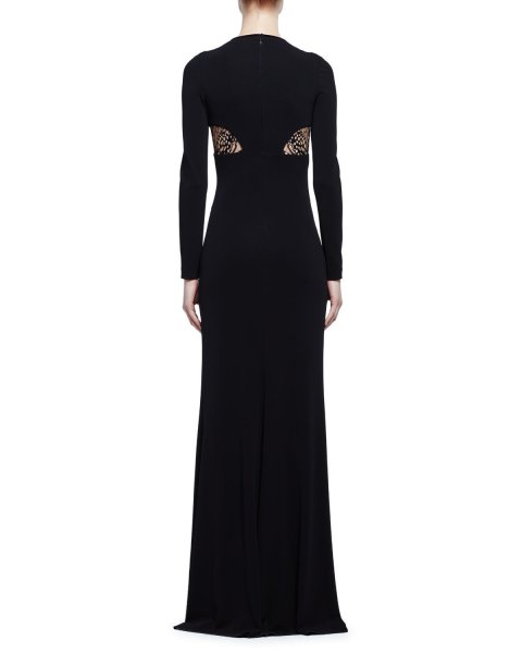 画像2: 再販売!Alexander McQueen アレキサンダーマックイーン butterfly lace yoke gown (2)