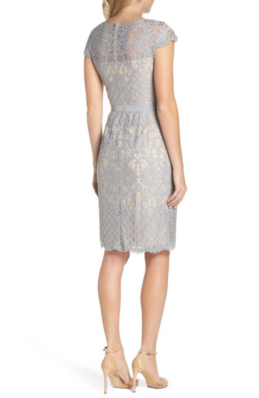 画像2: Tadashi Shoji  タダシショージ  Lace Sheath Dress  06121 (2)