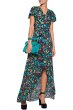 画像1: 【パリスヒルトン愛用】Alice + Olivia アリスアンドオリビア　Floral-print maxi dress ブラック (1)