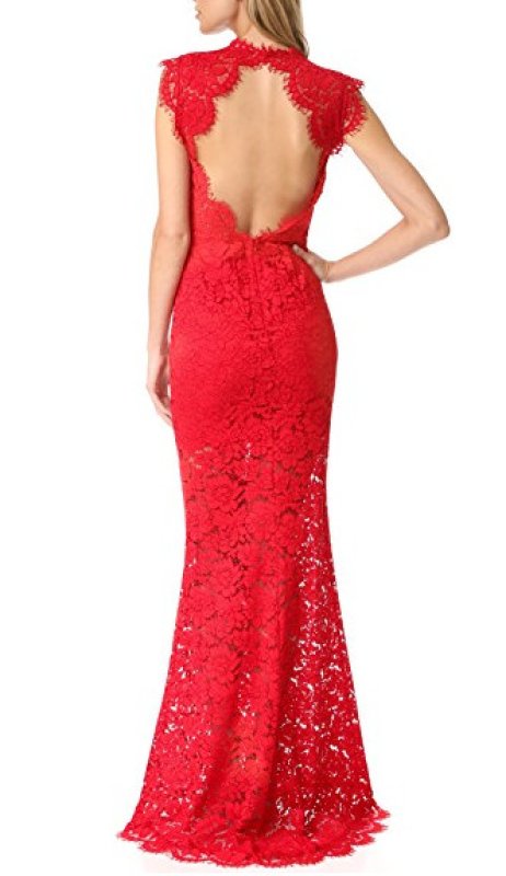 画像3: Rachel Zoe   Estelle Cutout Back Maxi Dress レッド (3)