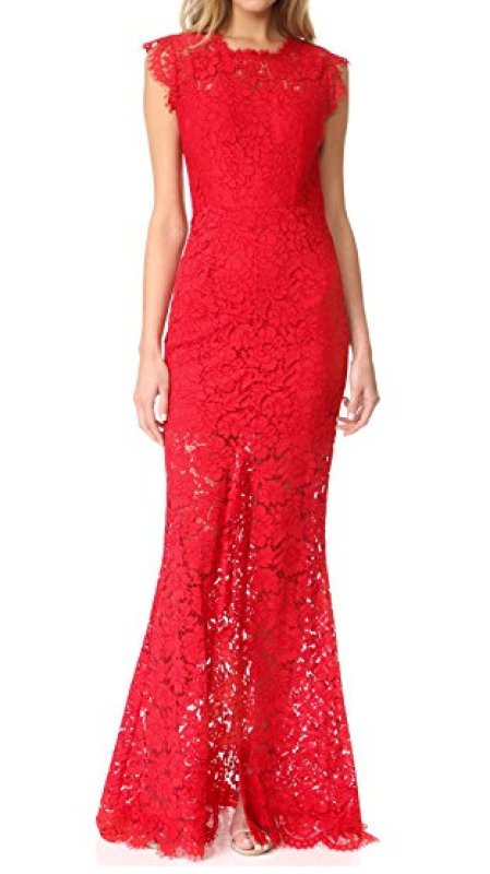 画像2: Rachel Zoe   Estelle Cutout Back Maxi Dress レッド (2)