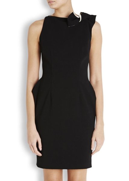 画像2: ドラマ【スーツ使用】Lanvin ランバン 　BLACK BOW DRESS (2)