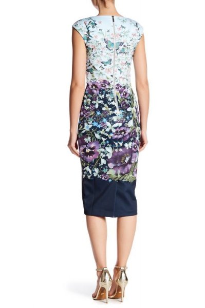 画像2: 【 Hoda Kotb使用】Ted Baker テッドベイカー  Tiha Floral Midi Dress  05253 (2)
