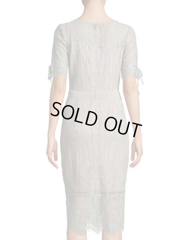 画像2: 【高島彩さんご着用】Tadashi Shoji  タダシショージ   Short-Sleeve Lace Sheath Dress  (2)