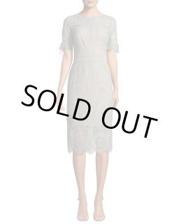 高島彩さんご着用】Tadashi Shoji タダシショージ Short-Sleeve Lace