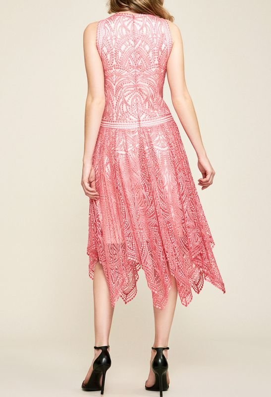 画像2: サイズ追加！【ヴァンサンカン掲載、柏木由紀さん、朝比奈彩さん着用】Tadashi Shoji タダシショージ   rita dress　ピンク系 (2)