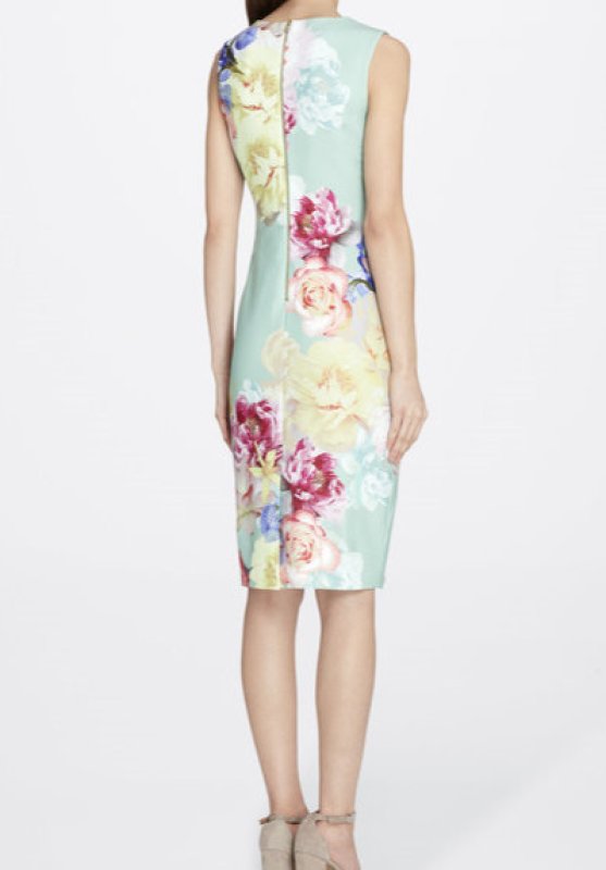 画像2: 【Kathie Lee Gifford着用】Tahari by ASL  　Scuba Crepe Floral Sheath Dress (2)