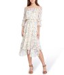 画像1: 【Kathie Lee Gifford着用】Tahari by ASL  　Flounced Off Shoulder Midi Dress (1)