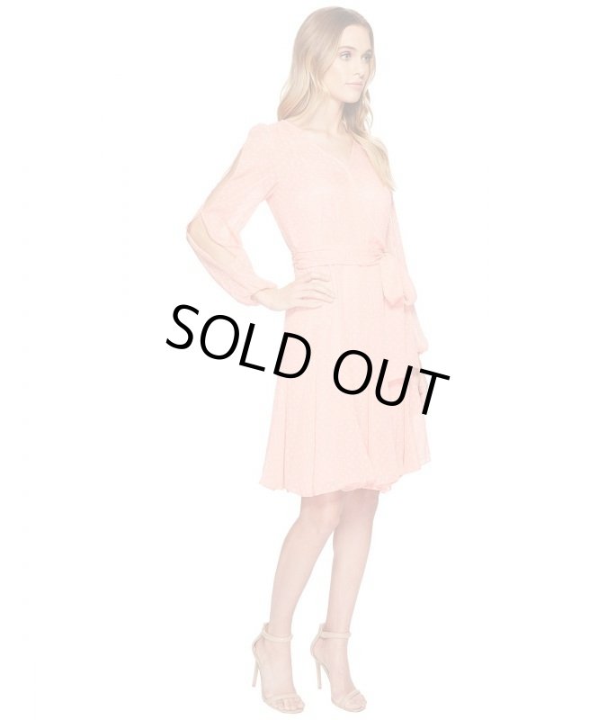 画像3: 【Kathie Lee Gifford着用】Tahari by ASL  　ドット柄ラップドレス (3)