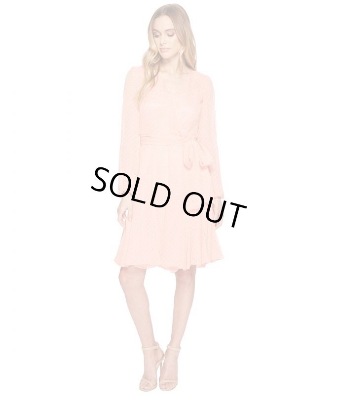 画像1: 【Kathie Lee Gifford着用】Tahari by ASL  　ドット柄ラップドレス (1)