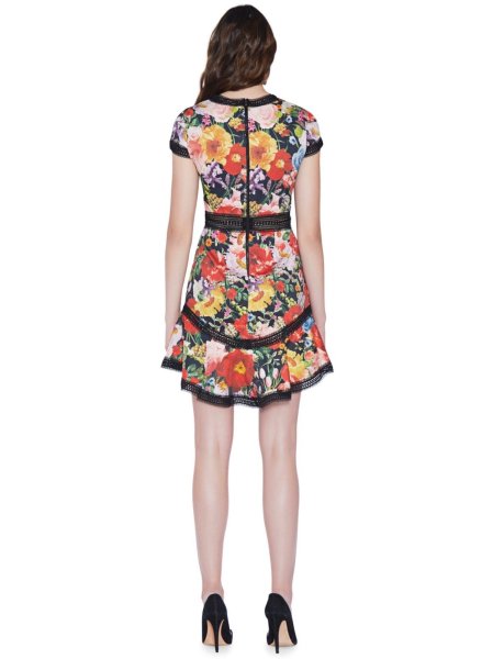 画像2: 【ヴァンサンカン掲載、ドラマ使用】Alice + Olivia アリスアンドオリビア  Rapunzel Fit & Flare Dress  42407 (2)