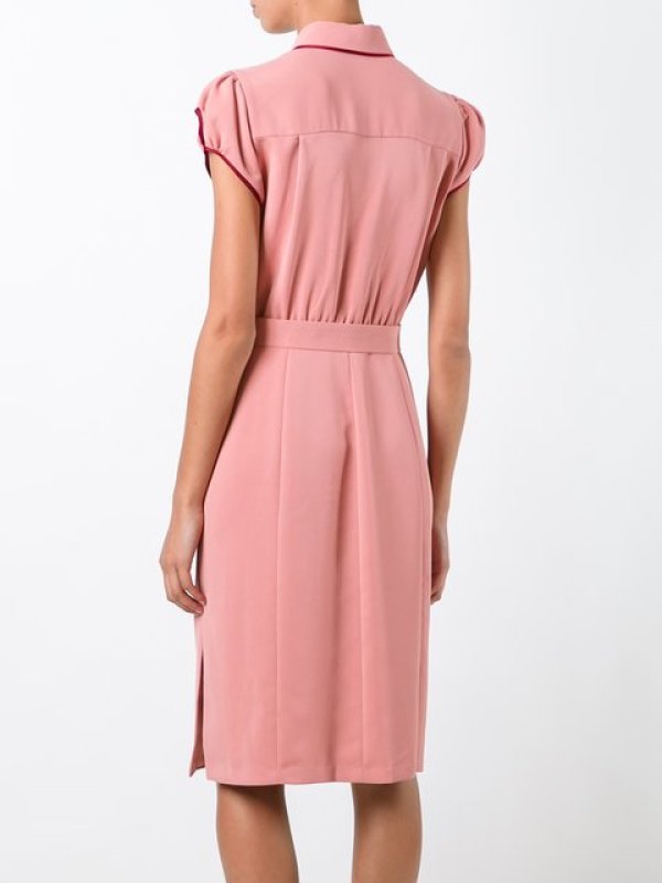 画像3: 【Kelli Berglund愛用】Alice + Olivia アリスアンドオリビア　Carie Belted Shirtdress　ピンク (3)