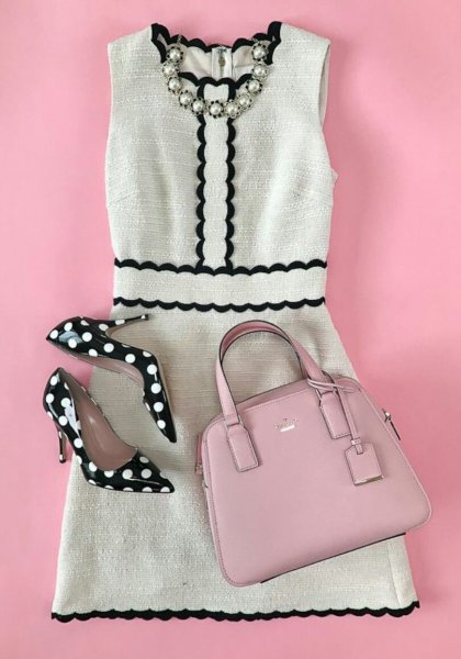 画像5: 【弘中綾香アナ、Ginger Zee着用】KATE SPADE New York   ケイトスペード scallop tweed dress  12221 (5)
