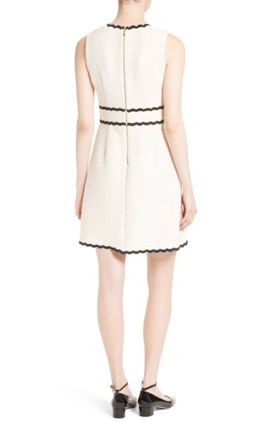 画像3: 【弘中綾香アナ、Ginger Zee着用】KATE SPADE New York   ケイトスペード scallop tweed dress  12221 (3)