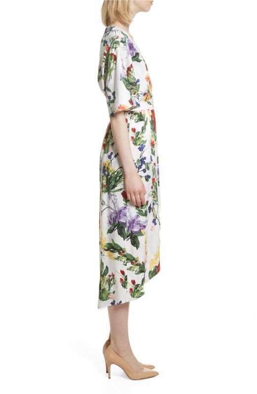 画像3: 【ユージェニー王女ご愛用、ドラマ使用】Alice + Olivia アリスアンドオリビア　 Clarine Floral Wrap Midi Dress (3)