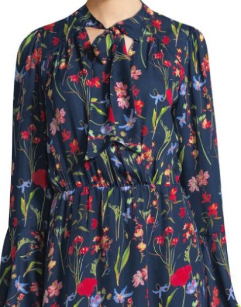 画像2: 【ドラマ使用】Parker パーカー　Valencia Silk Tunic Dress (2)