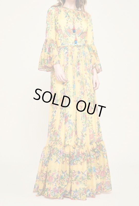 画像2: 限定セール！【アンミカさん愛用】Tadashi Shoji タダシショージ   August Crinkle Chiffon Gown イエロー (2)