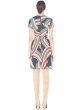 画像2: 【candace cameron bure愛用】Alice + Olivia アリスアンドオリビア　 Rainbow Stripe Adrianna Mock Wrap Dress  (2)