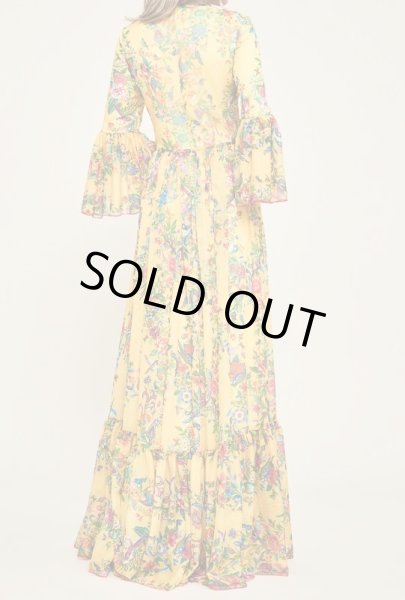 画像3: 限定セール!【アンミカさん愛用】Tadashi Shoji タダシショージ   August Crinkle Chiffon Gown イエロー (3)