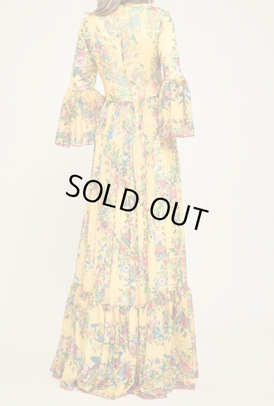 画像3: 限定セール！【アンミカさん愛用】Tadashi Shoji タダシショージ   August Crinkle Chiffon Gown イエロー (3)