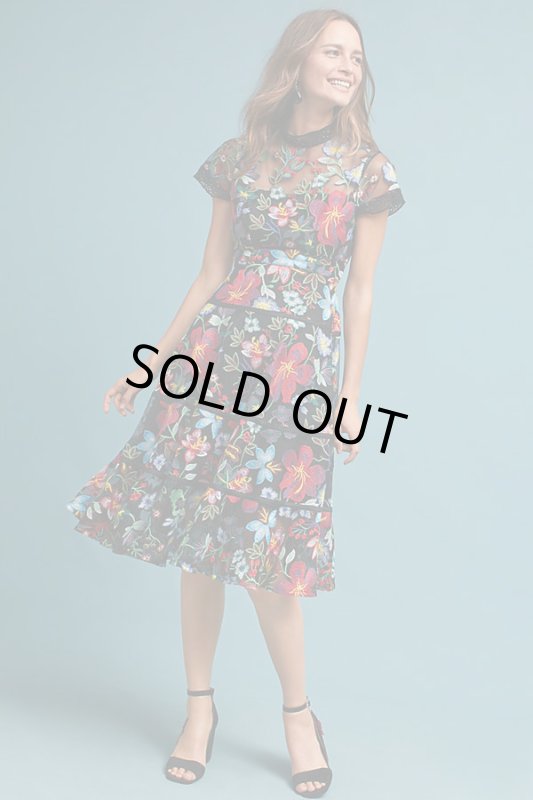 画像1: 再入荷、即発！【ドラマに衣装協力】Anthropologie アンソロポロジー　Janine Embroidered Dress by Vone  09101 (1)