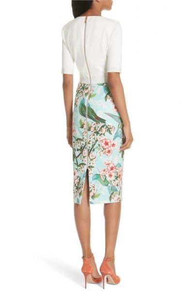 画像2: 【 Cecilia Vega着用】Ted Baker テッドベイカー Julieta Nectar Body-Con Dress (2)