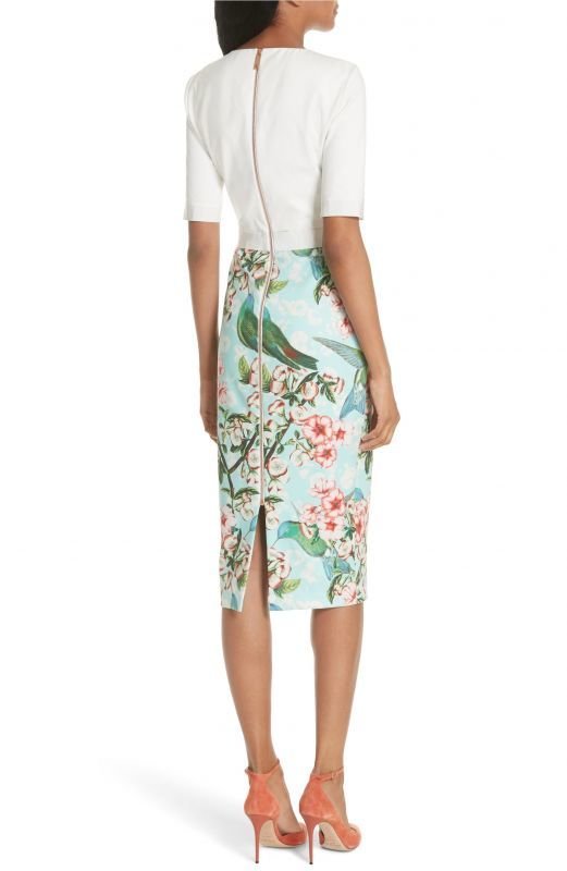 画像2: 【 Cecilia Vega着用】Ted Baker テッドベイカー　Julieta Nectar Body-Con Dress (2)