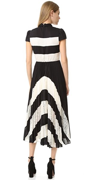 画像3: 【Ashley Hinshaw愛用】Alice + Olivia アリスアンドオリビア galeストライプドレス  (3)