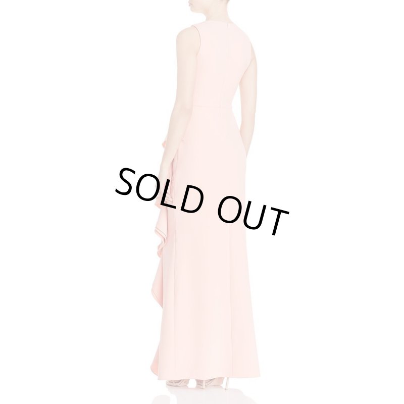 画像2: Parker パーカー  キャスケードラッフルピンクロングドレス (2)